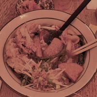 Vegan tempura shoyu ramen at Takumi Flagey in Brussels