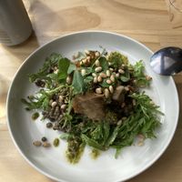 Pumpkin crepe with lentils  at Aihe Restaurant in Akaroa