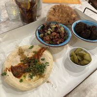 Falafel Plate  at Cafe Landwer in Toronto