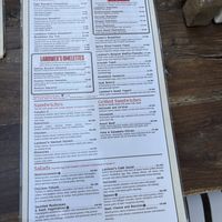 Menu 1 June 2025  at Cafe Landwer in Toronto