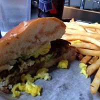 falafel burger at The Burger Stand in Topeka