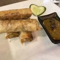 Spring rolls  at Villa Potenciana Restaurant in Malapascua Island