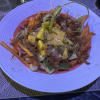 Salad  at Villa Potenciana Restaurant in Malapascua Island