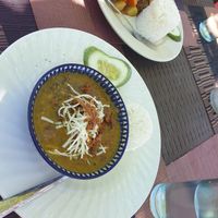 Monggo curry at Villa Potenciana Restaurant in Malapascua Island