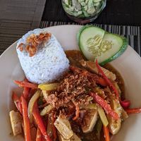 Garlic tofu at Villa Potenciana Restaurant in Malapascua Island