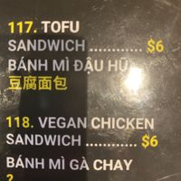 Vegan bahn mi  at Pho Thanh in Las Vegas