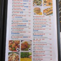 Vegan menu at Pho Thanh in Las Vegas