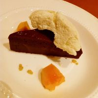 Gateau au chocolat - the ice cream on it was really nice at Organic Shokudo Engi in Nagoya
