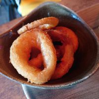 Onion rings at Le Burger in Innsbruck