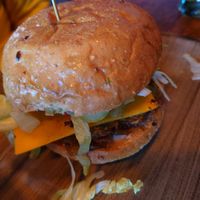 Vegan cheeseburger at Le Burger in Innsbruck