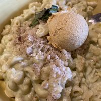 Vegan mac and cheese-creamy and delicious at Cafe Gratitude in Kansas City