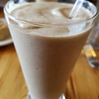 Chai smoothie at Cafe Gratitude in Kansas City