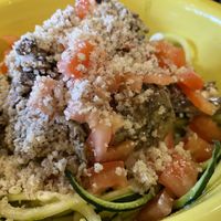 Spaghetti Squash Alfredo  at Cafe Gratitude in Kansas City