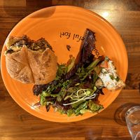 burger!!!!  at Cafe Gratitude in Kansas City