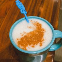 Lavender oat London fog  at Cafe Gratitude in Kansas City