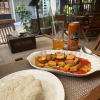  Vegan sweet and sour + Fanta   at Anna's Restaurant in Koh Phi Phi