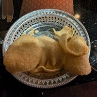 Prawn crackers - presumed not vegan (no answer from staff) at Karma in Balbriggan