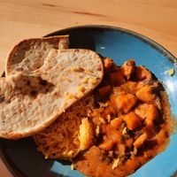 Sweet potato curry - still the same menu after 6 months at Morrisons Cafe in Gosport