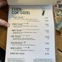 Teil der Karte  at DEDE Cafe in Augsburg