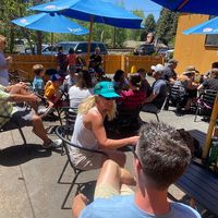 Nice outdoor patio at Flagstaff Station Market Cafe in Flagstaff
