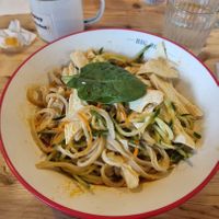 Sesame noodles at Jumbowl Noodle Restaurant (Big Bowl Noodle) in Helsinki