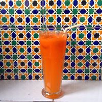 orange and carrot juice at La Terra in Girona