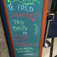 Vegan options  at La Terra in Girona