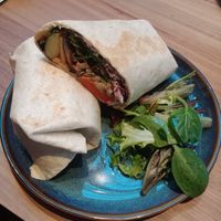 Vegan tofu wrap at Verde in Trondheim