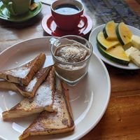 Breakfast Bowl Banana Cinnamon at Cocorico Hostel in San Vicente Palawan