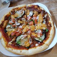 pizza at Morpho Cafe in Kyoto