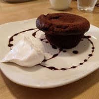 Chocolate cake at Morpho Cafe in Kyoto