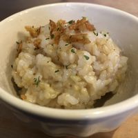 Rice thing. Lol. at Morpho Cafe in Kyoto