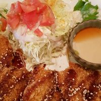 Soy meat cutlets at Morpho Cafe in Kyoto