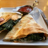 Margherita Calzone   at Real Food Daily - Pasadena in Pasadena