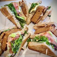 The club sandwich a crowd pleaser!   at Real Food Daily - Pasadena in Pasadena