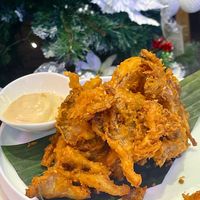 Crispy Mushroom with homemade Vegan Sweet Chilli Mayo   at Bangkok Jam - Great World City in Central Singapore