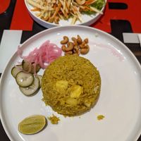Pineapple rice vegan at Bangkok Jam - Great World City in Central Singapore