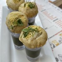 Pani Puri Shots  at Turmeric Indian Bar & Grill in Sarasota