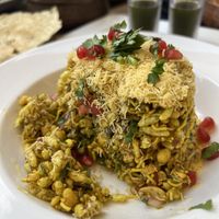 Anar Dana Bhel Most Popular Dish  at Turmeric Indian Bar & Grill in Sarasota