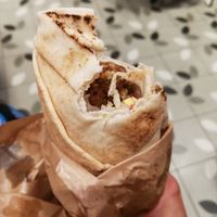 Falafelroll at Angry Bite in Bergen