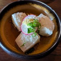 Mochi agedashi at Iro Izakaya Vegan in Berlin