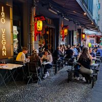 Outside of Iro Vegan at Iro Izakaya Vegan in Berlin