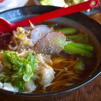 Wantan ramen at Iro Izakaya Vegan in Berlin