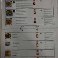 Menu at TascAndrés in Tenerife