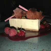 Fall 2017 vegan cheesecake  at YEW Restaurant + Bar in Vancouver