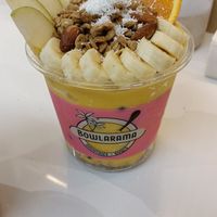 The Sunny Bowl - Mango, Pineapple, Passionfruit, Coconut Water, Fresh Fruit & Granola at Bowlarama in Broadmeadow