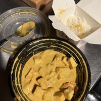 Yellow tofu curry w rice   at Thai Recipe Bistro in Phoenix