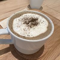 Hojicha latte  at nodoca - 自然食ごはん  in Ito