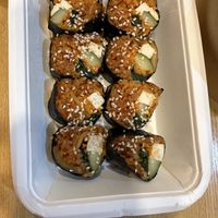 Kimchi Kimbap. Tasty, a bit spicyy  at KHUN VEGAN in Khon Kaen