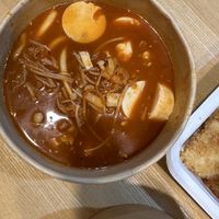 Kimchi soup. Good but too salty and spicy for our taste.  at KHUN VEGAN in Khon Kaen